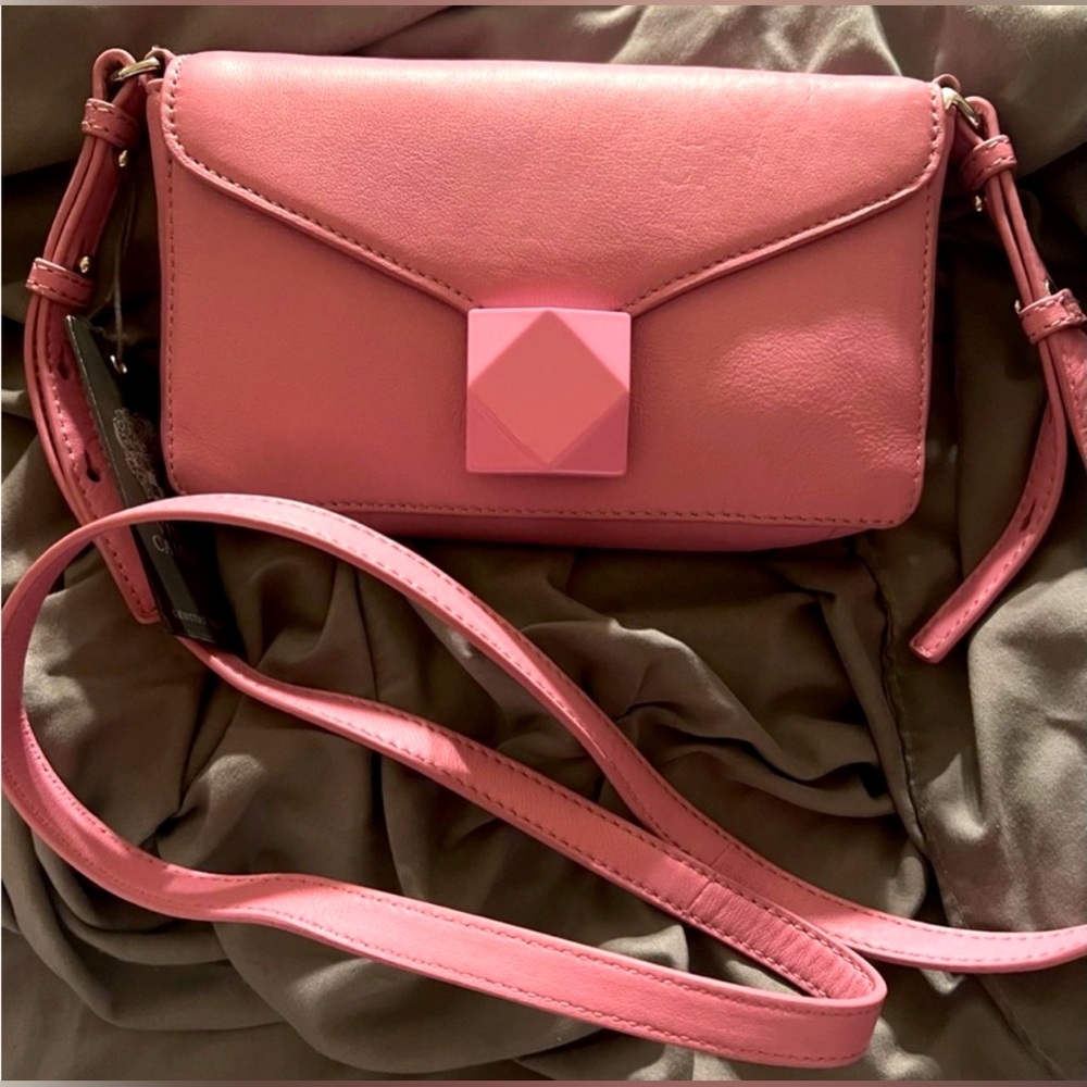 Vince Camuto Genuine Leather Stunning Crossbody Purse